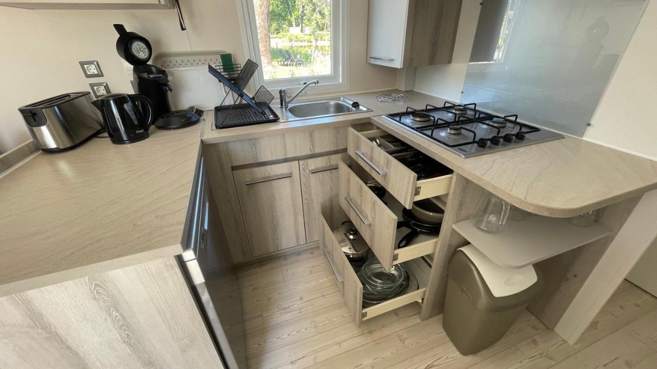 Mobil Home Xxl - Bord Lac - Camping Les Viviers - Lege Cap Ferret מראה חיצוני תמונה